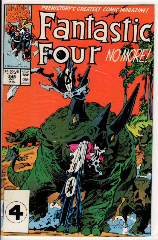 Fantastic Four #345 Direct Edition (1990) 9.2 NM-