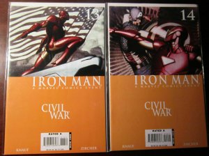 Iron Man (2006-07 4th Series), SET:#13-14, VF+/NM