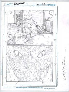 Katana #2 pg 20 DC New 52-Justice League Original Penciled art by ALEX SANCHEZ 