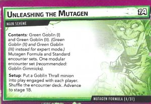 2019 Marvel Champions: Mutagen Formula - Unleashing the Mutagen