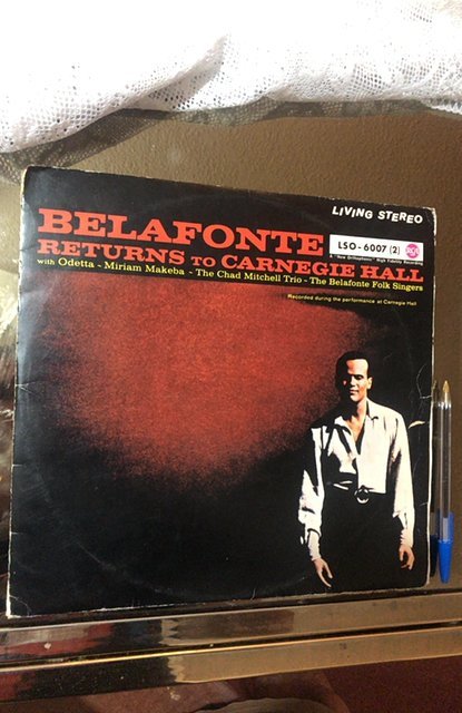 Bellafonte returns to Carnegie Hall LP 1960,German pressing