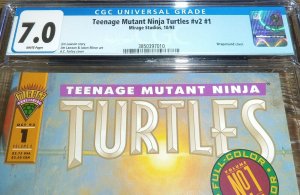 Teenage Mutant Ninja Turtles #1 CGC 7.0 (10/93) Mirage Studios Comics Volume 2 