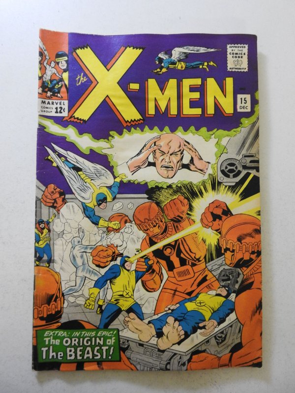 The X-Men #15 (1965) GD Condition moisture damage