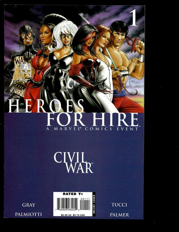 Lot Of 4 Heroes For Hire Marvel Comics # 1 2 3 4 Civil War Captain America SM2