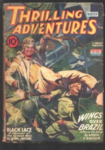 Thrilling Adventures-Winter 1943-Fight the Japanese cover-Ponga Jim Hero pulp...