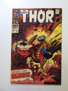 Thor #157 (1968) VG+ condition staple added