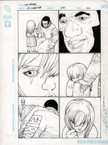 JSA: Classified #31 pg 22 Alex Sanchez Original Art  Mr.Terrific Justice Society