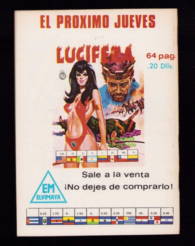 1975 LUCIFERA #11 Mexican Foreign Comic book Digest (7.5/8.0)