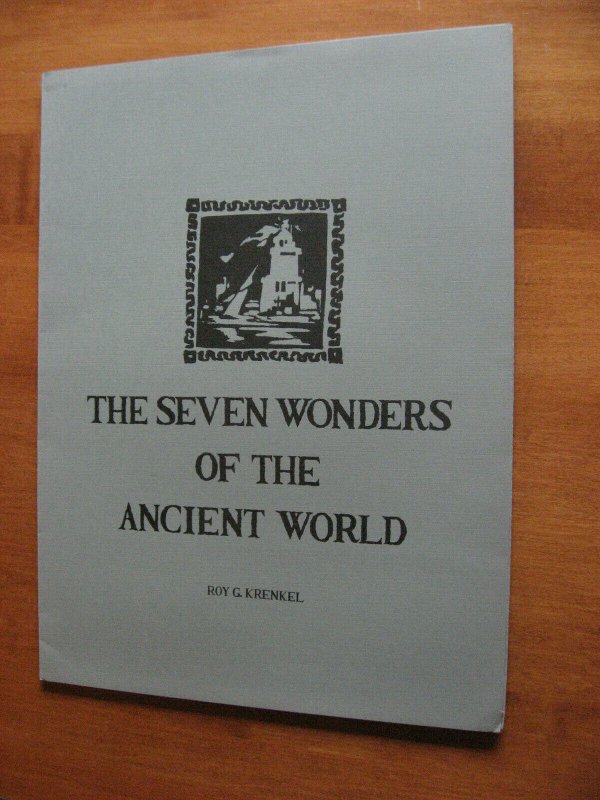 SEVEN WONDERS OF THE ANCIENT WORLD PORTFOLIO SIGNED ROY KRENKEL 1975