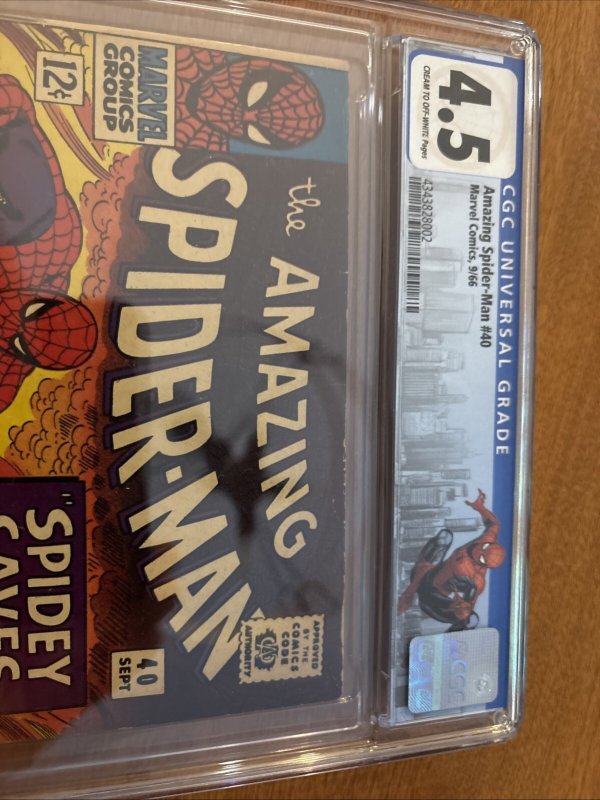 Amazing Spider-Man (1966) # 40 (CGC 4.5) By Stan Lee & John Romita