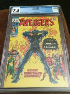 AVENGERS #87 - CGC 7.5 VF- ORIGIN OF BLACK PANTHER - MID GRADE SILVER AGE KEY