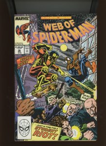 (1989) Web of Spider-Man #56: COPPER AGE! DIRECT! WE COMBINE SHIPPING! (7.5/8.0)
