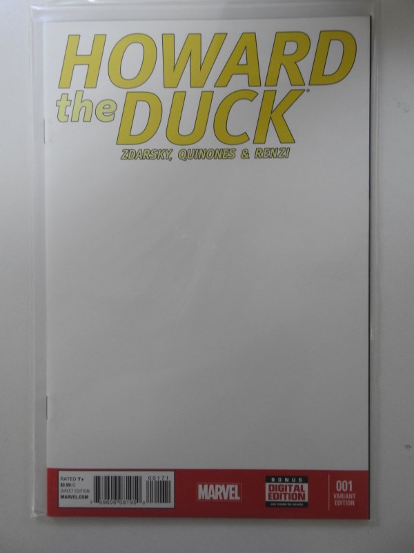 Howard the Duck #1 Variant Edition - Blank Cover (2015)