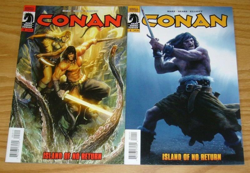 Conan: Island of No Return #1-2 VF complete series - ron marz - bart sears 