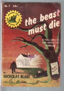 Black Cat Detective #7 1943-Beat Must Die-Nicholas Blake-hardboiled-VG