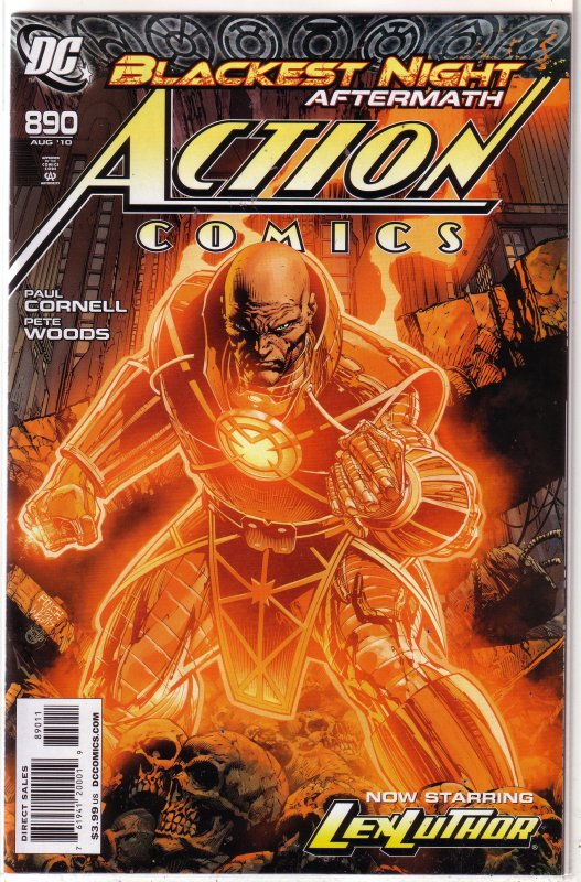 Action Comics   vol. 1   #890 VF/NM Lex Luthor (Black Ring 1/Blackest Night)