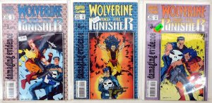 Wolverine Punisher Damaging Evidence Lot 3 #1, 2, 3 1993 Marvel 1st Print Comics