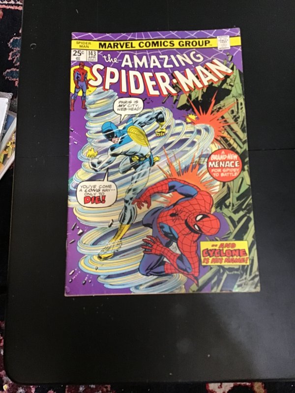 The Amazing Spider-Man #143 (1975) 1st Cyclones High-grade VF/NM Wytheville CERT