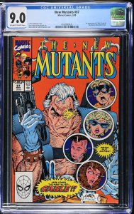 New Mutants 87 Cgc 9.0 Off White-White 1st Cable 1990 Marvel