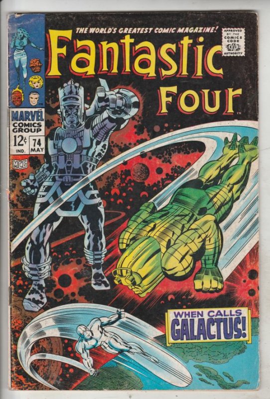 Fantastic Four #74 (May-68) VG/FN Mid-Grade Fantastic Four, Mr. Fantastic (Re...