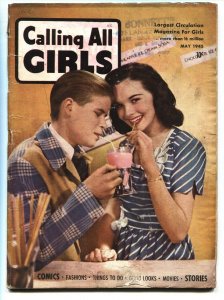 Calling All Girls Vol. 5 #39 1945- WWII comics-Fashions-g