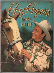 Roy Rogers Paint Book #1158 1948-Whitman-photo cover-large size-G