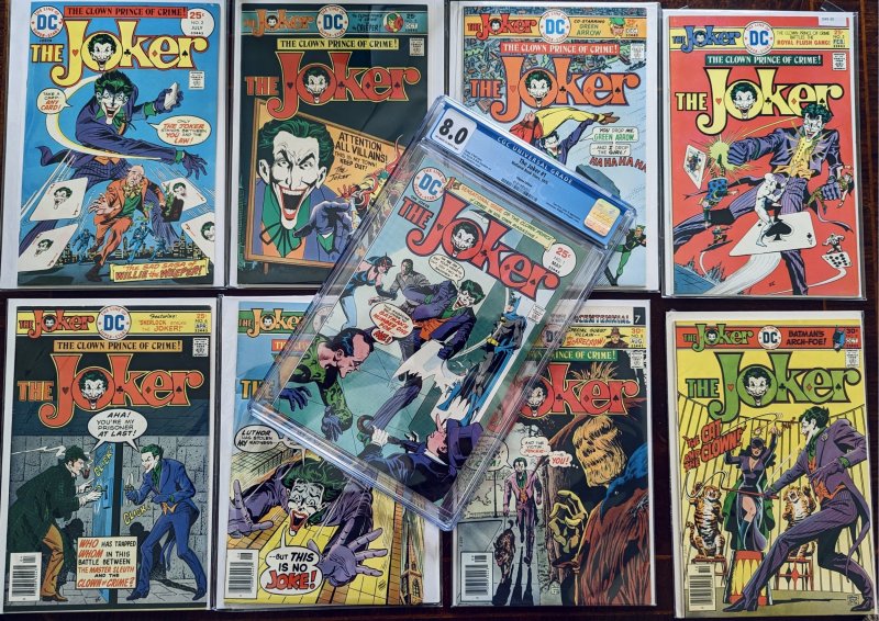 The Joker #1-#9 LOT. #1 CGC 8.0. All High Grade