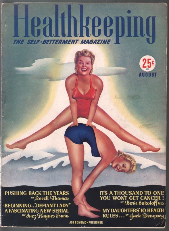 Healthkeeping #1 8/1940-1st issue-spicy swimsuit girls-pulp fiction-FN/VF 