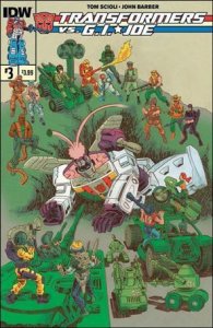 Transformers vs G.I. Joe 3-A Tom Scioli Standard Cover VF/NM
