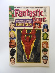 Fantastic Four #54 (1966) VG/FN condition 1/2 tear back cover