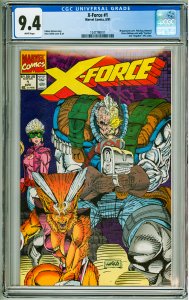 X-Force #1 (1991) CGC 9.4! White Pages!