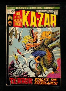 Astonishing Tales #12 Ka-Zar 2nd Man-Thing!