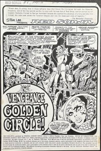 Red Sonja Splash Page Original Art by Frank Thorne