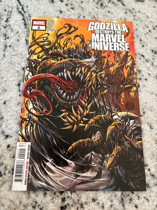 Godzilla Destroys The Marvel Universe # 2 NM Comic Book 1st Print 11 J436