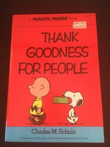 THANK GOODNESS FOR PEOPLE Peanuts Parade Book #9, Trade Paperback