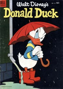 Donald Duck (Walt Disney's) #35 FAIR ; Dell | low grade comic May 1954 Umbrella 