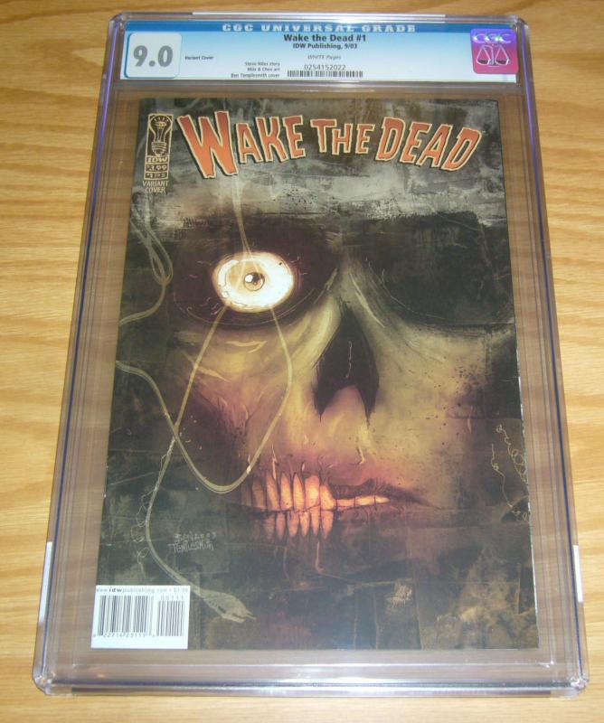 Wake the Dead #1 CGC 9.0 ben templesmith variant cover - steve niles - chee IDW