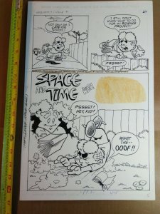 Original art: Chris Allan - Little Archie Digest #1 pg 27 splash!