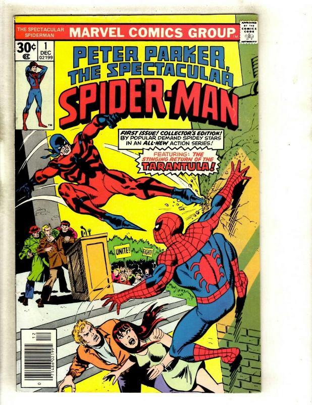 Peter Parker Spider-Man # 1 FN Marvel Comic Book Tarantula Gwen May MJ Rhino GK4