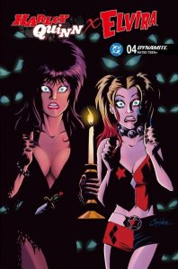 Harley Quinn X Elvira #4H VF/NM ; Dynamite | 1:10 Variant Amanda Conner