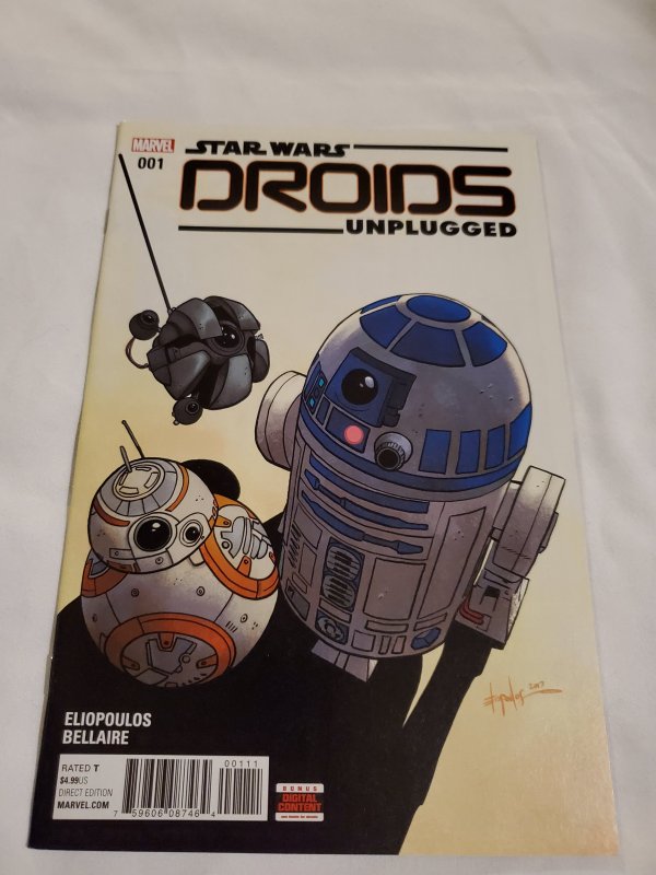Star Wars Droids Unplugged 1 Near Mint Cover by Chris Eliopoulos