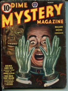 DIME MYSTERY 03/1944-POPULAR-HARD BOILED PULP-CRIME-FREDRIC BROWN-vg
