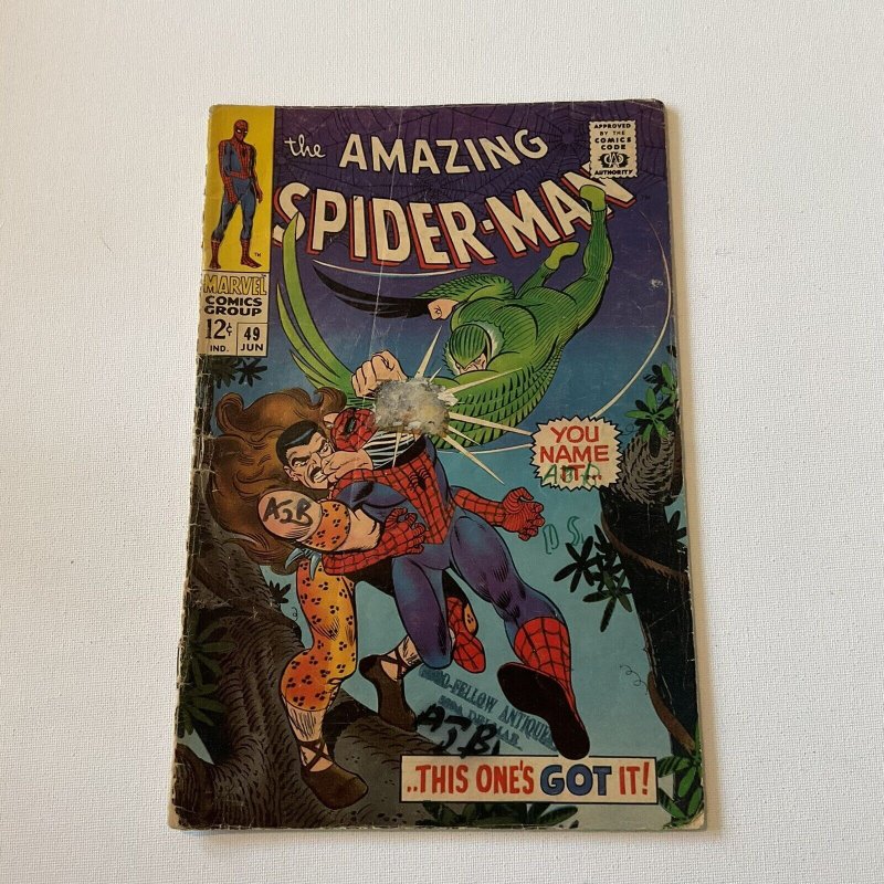 Amazing Spider-Man 49 No Back Cover Marvel 1967