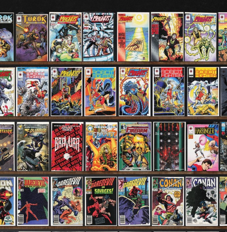 Huge Lot 150+ Comics with Magnus Robot Fighter, Turok, Dinosaur Hunter & More!