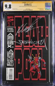 Deadpool (1993) # 1 (CGC 9.8 SS) Signed Fabian Nicieza * Rob Liefeld * Marvel