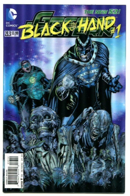 Green Lantern-#23.3-Black Hand-#1-3-D Variant-New 52-2nd Print-NM 