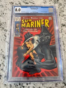Sub-Mariner # 15 CGC Graded 8.0 Marvel Silver Age Comic Book 1969 Namor JH21