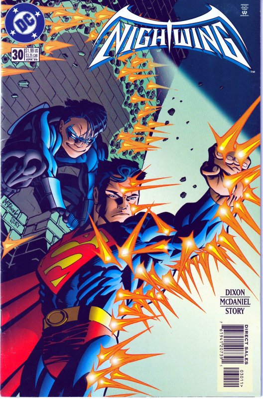 Nightwing(vol. 1)#30-31,33,35,36,37,42-43 Superman, 1st Double Dare,No Man Land