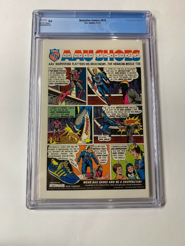 Detective Comics 473 Cgc 9.6 White Pages Dc Comics Batman 2060492012