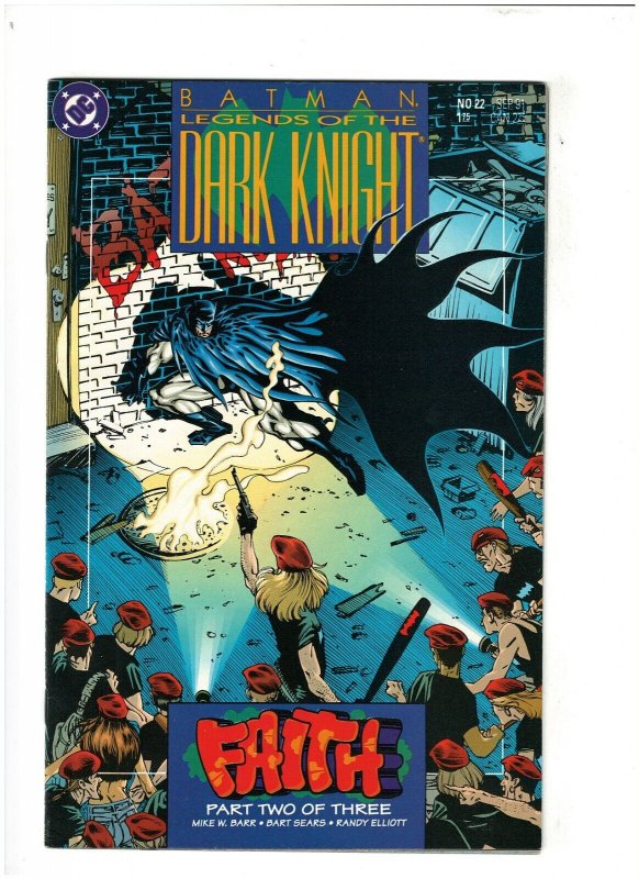 Batman Legends of the Dark Knight #22 VF+ 8.5 DC Comics 1991 Faith pt.2